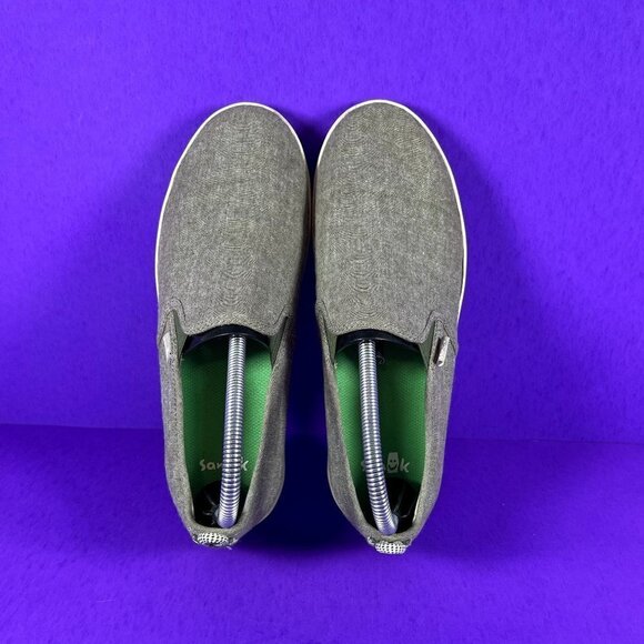 Sanuk Men's Light Brown Sideline Slip On Shoes Size 8 - Picture 5 of 10